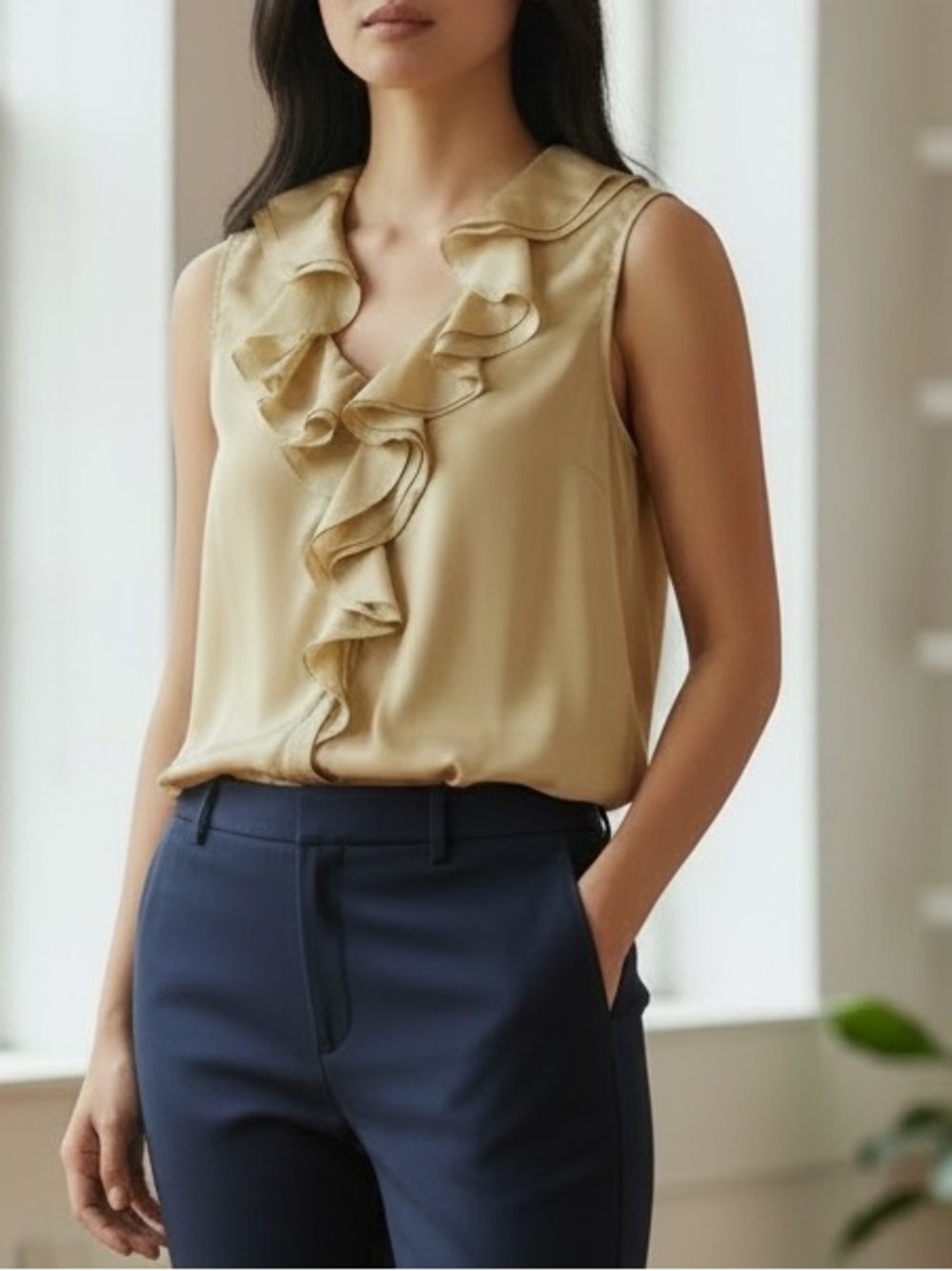 Lafayette 148 Chic Silk Blouse